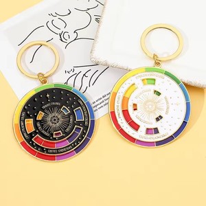 Color <strong>Wheel</strong> Rotatable Keychain Creative Turntable Color <strong>Wheel</strong> Charm Aesthetic Arts Gifts <strong>Key</strong> Holder for Artists <strong>Fashion</strong> Jewelry - Product Image 4