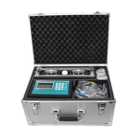 Débitmètre ultrasonique portable de type pince haute précision OEM en plastique avec écran LCD pour eau froide/chaude, liquides industriels, huile et gaz