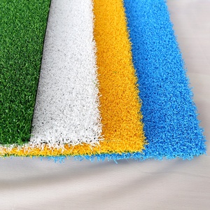 Gazon artificiel de simulation extérieur pour maternelle, terrain de football, aire de jeux, piste arc-en-ciel, herbe colorée bleue, jaune, verte - Product Image 3