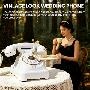 Teléfono de Audio para Bodas con Mensaje de Voz, Precio de Fábrica, para Eventos, Alquiler, Negocios, Venta al Por Mayor, Directo de Fábrica - Product Image 1