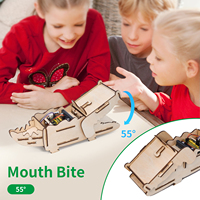Kit de Programación STEM Keyestudio, Kit Educativo de Codificación de Madera, Kit de Aprendizaje Creativo DIY con Placa Microbit