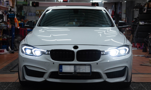 Faro Delantero LED Azul de Doble Gancho con DRL, Actualización de 12V, Nuevo para BMW Serie 3 F30/F35 2012-2019, Luces Delanteras con Señal de Giro Secuencial - Product Image 6