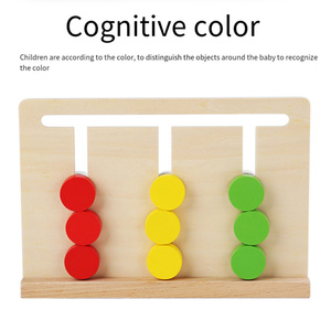 Comniki Montessori didattica versione <span class=keywords><strong>professionale</strong></span> scuola materna <span class=keywords><strong>educazione</strong></span> precoce a tre colori gioco giocattolo in legno insegnamento Standard - Product Image 3