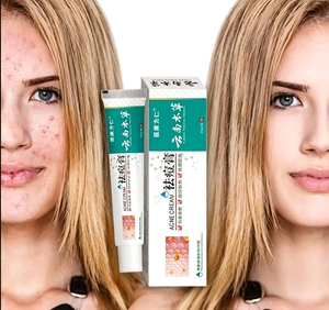 Crème <span class=keywords><strong>anti</strong></span>-acné à base de plantes du Yunnan, douce, non irritante, <span class=keywords><strong>anti</strong></span>-rougeurs, réparation des boutons, adaptée aux conditions humides, 20g - Product Image 1