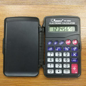 Calculatrice portable Jiayi KK-328A à clapet, affichage 8 chiffres, alimentée par piles, usage général pour étudiants et bureau - Product Image 1