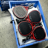 Raquette de padel en fibre de carbone de marque personnalisée, fabriquée en Chine, avec filet en nylon, pour le sport, modèle 2025