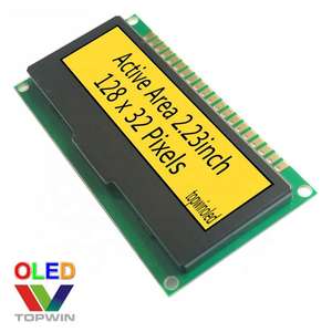 L'ultimo aggiornamento di alta qualità 2.23 "128x32 pixel luce blu OLED modulo di visualizzazione Ssd1309 TW28320230B01 SPI porta parallela 2 - Product Image 6
