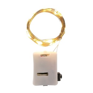 Guirlande lumineuse LED en fil de cuivre, 10 LED, alimentation par pile bouton, interrupteur manuel, pour fleurs, gâteaux, boîtes cadeaux, usage décoratif - Product Image 5