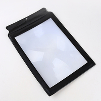 Portable HD mains libres loupe loupe pleine page grande feuille A4 3X lecture papier taille PVC plastique pour personnes âgées