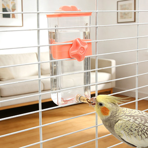 Tempat Minum Burung Plastik/Logam Persegi Panjang Otomatis dengan Sistem Tekan untuk Burung Beo, <span class=keywords><strong>Cockatiel</strong></span> & Lainnya Kapasitas Besar - Product Image 4