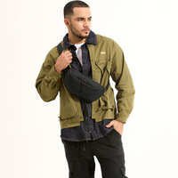 Sac banane camouflage pour homme, grande capacité, en tissu Oxford, petit sac à fermeture éclair, nouveau design sport décontracté à bandoulière unique