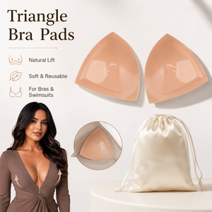 Daidora 2 paires de coussinets et cache-tétons en <span class=keywords><strong>silicone</strong></span>, design cœur, invisibles, réutilisables, avec étui de transport (Nude M) - Product Image 1