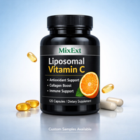 MixExtract – Nouvelles Capsules Végétaliennes Personnalisées d'Acide Ascorbique (Vitamine C) – Complément Alimentaire Liposomal Complex pour Soutenir la Santé Immunitaire et Articulaire