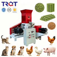 Machine d'alimentation flottante pour poissons DGP40 à faible investissement, extrudeuse de nourriture pour animaux de compagnie mini 40 kg/h pour les startups