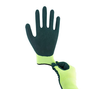 13G Verde Poliéster Látex Negro Arena Acabado Recubierto Trabajo Guantes de seguridad industrial Guantes industriales - Product Image 4