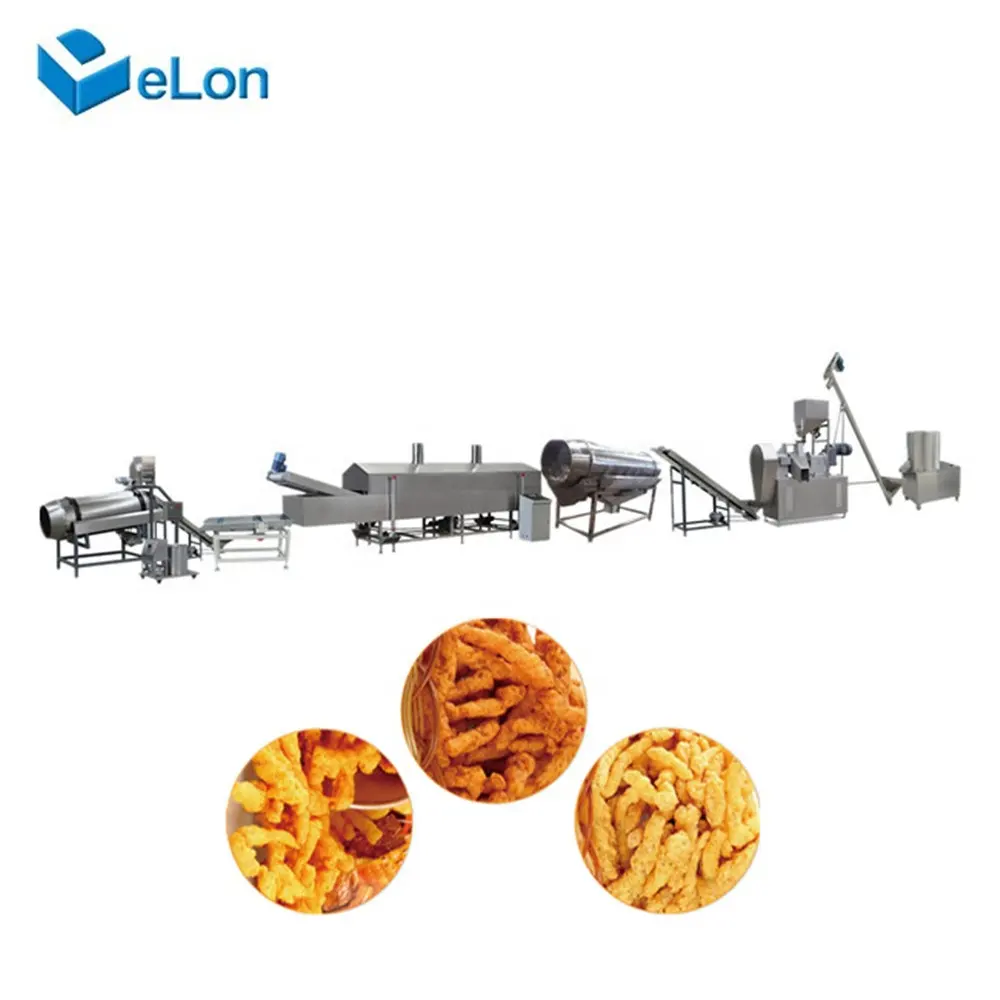 Cheetos मशीन/NikNaks प्रसंस्करण लाइन/तला हुआ Kurkure नाश्ता खाद्य बनाता मशीनों