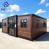 Maison préfabriquée extensible en conteneur de 40 pieds ou 20 pieds, imperméable, mobile, préfabriquée, cuisine extérieure, casa contenedor