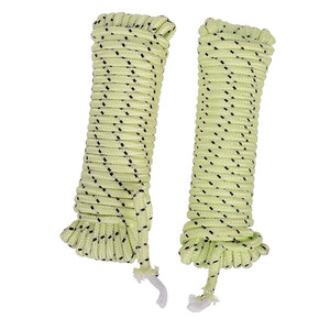 1/4 inch 16 sợi Glow-in-The-Dark kim cương 50ft ăn mặc chất liệu PP làm dây thừng Sản phẩm thể loại bao bì dây thừng - Product Image 6