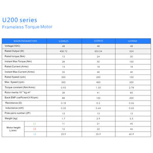 Motor Robótico de Accionamiento Directo Rotatorio sin Escobillas de 48 V CC para Exoesqueleto, Brazo Robótico Industrial - Product Image 5