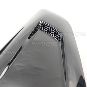 For Ford Mustang 2015-2022 All Models Vent Scoop Side <b>Window</b> Louver <b>Cover</b> Decoration Shutter Carbon Fiber Look Glossy Black - Product Image 5