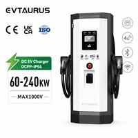 Nuevo Cargador de Vehículos Eléctricos DC EV CCS2 Inteligente de 120KW, Montado en el Suelo, con Inicio por Tarjeta RFID, para Vehículos Comerciales y Públicos
