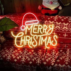 Enseignes électroniques au néon LED, Joyeux Noël, guirlande de Noël, chaussette cadeau, renne, Père Noël, enseignes pour événements au néon - Product Image 3