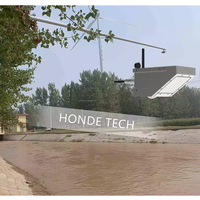 Capteur radar de vitesse de débit et de niveau de liquide pour surveillance de canaux ouverts et rivières, avec RS485 Modbus, pour avertissement d'inondation