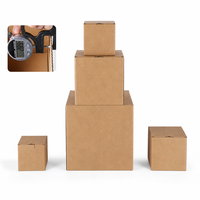 Boîte d'accessoires de salle de bain en carton ondulé à fond auto-scellant personnalisée, sans colle, écologique, biodégradable, réutilisable, OEM, ODM, vente en gros
