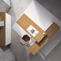 Bureau PDG haut de gamme Mobilier de bureau patron moderne Gestionnaire de table Bureau de direction