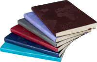 Carnet de notes promotionnel en cuir écologique, formats A4 et A5, pour l'école et le bureau, ligné standard, pour manuscrit et comptabilité
