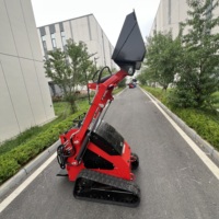 Mini Caricatore su Ruote Idraulico Consigliato con Trituratore e Spaccalegna per Trasporto di Tronchi in Magazzini e Foreste