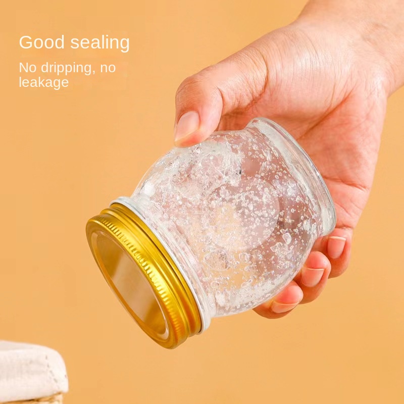 Steamable Household Glass Jam Bottle Bird's Nest Canned Honey Pickles Storage Sealed Jar Jiangsu Silk Screen Printed China