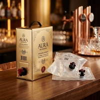 Distributeur de boissons personnalisé pour café, vin, jus, avec poche souple, sac Bag-in-Box, pochette de distribution 1l 2l 3l 5l 10l 20l