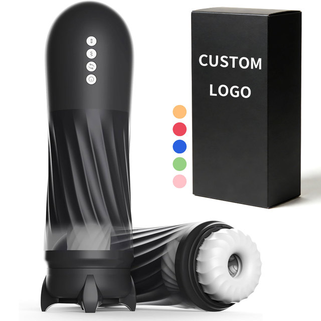 Automatic Male Masturbator Masturbation Cup 3 Twisting 5 Thrusting Vibration Modes Heating Hands-Free Pocket-Sized Silicone/TPE