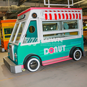 Concession Food Cart Cooking Food Cart Mobile Vending Cart with Gas Burner for Outdoor Fried and Grilled Snacks - Product Image 3