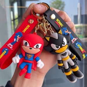 Hot Moda Criativa Anime Personagem <span class=keywords><strong>Sonic</strong></span> Chaveiro PVC Macio Chaveiro Bonito Dos Desenhos Animados 3D Figura Borracha Hedgehog Animação Japonesa - Product Image 1