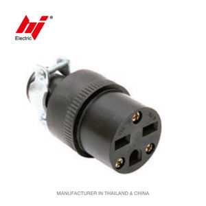 أول المدرجة نيما 6-15r سلك أنثى موصل الجسم 15A V أسود - Product Image 1