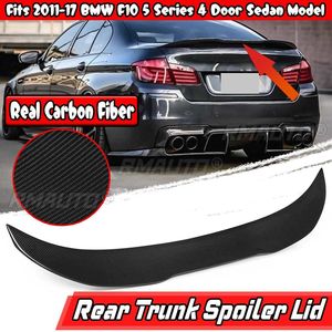 M4สปอยเลอร์แบบปีกท้ายรถสปอยเลอร์ท้ายรถคาร์บอนไฟเบอร์สำหรับ BMW F10 F18 M5 5ชุด2011-2017 - Product Image 1