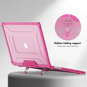 Notebook-Hülle mit Ständer halter für Macbook Air M2 Laptop-Abdeckungen 13,6 Zoll A2681 Laptop-Funda mit faltbarem Ständer