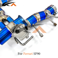 Sistem Knalpot KA Tuning Untuk Ferrari SF90 3.9T Titanium Alloy Catback Dengan Katup