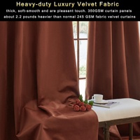 Rideaux occultants en velours, isolants thermiques et anti-bruit pour salon et chambre à coucher