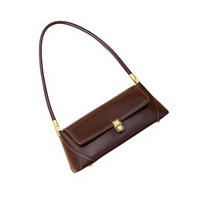 Sac à main et à bandoulière vintage en PU pour femme avec chaînes, fermeture éclair, sacs latéraux portables personnalisés pour filles