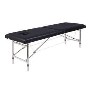 Table de massage portable pliable en acier inoxydable pour tatouage, moxibustion et acupuncture - Product Image 2