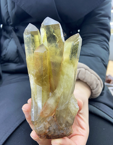 Racimo de citrino de La Fortuna al por mayor 100% racimo de cristal amarillo natural racimo de citrino de color oscuro de alta calidad para Fengshui - Product Image 2