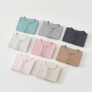 Body de Bebé de Manga Corta, Delgado, Transpirable, de Punto, Unisex, Ropa para Recién Nacido, Fibra de Celulosa Regenerada Categoría A - Product Image 1