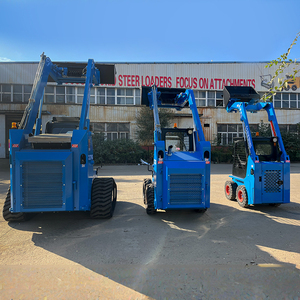 125hp 1500kg untuk pemuat Skid Steer dengan mesin AC dan ROPS asli kabin selip Steer <span class=keywords><strong>Loader</strong></span> untuk dijual - Product Image 5