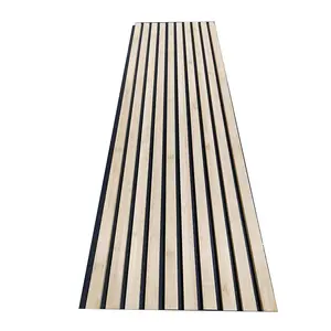 Hot Sale Bamboo Fiber Solid Wood Acoustic Wall Panels For Interior