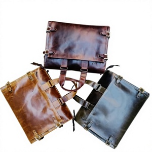 Bolso de Cuero Genuino al por Mayor con Logotipo Personalizado Impreso a Color, Diseño de Caramelo, Antirrobo, Impermeable, Vintage, de Moda, con Botón de Trabajo - Product Image 3