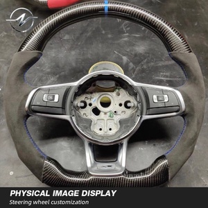 Volante di Lusso in Fibra di Carbonio Stile Sportivo Personalizzato per Volkswagen <span class=keywords><strong>Golf</strong></span> <span class=keywords><strong>7</strong></span> Passat Jetta Polo - <span class=keywords><strong>Accessori</strong></span> Auto - Product Image 4