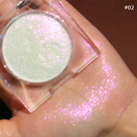 Highlighter Poudre Compacte Personnalisée 6 Couleurs Maquillage Professionnel Crème Corps Rose Scintillant Duochrome